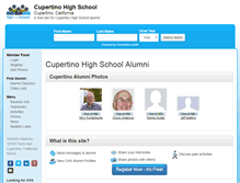 Tablet Screenshot of cupertinohighschool.org